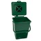 Green High Density Polyethylene 2.4 Gallon Kitchen Composter with Carbon Filter